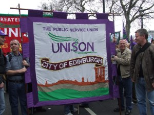 Edinburgh banner Victoria Embankment