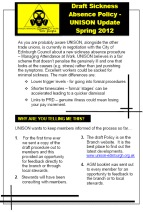 Sickness Absence Sprin 2012 update