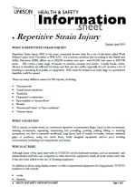 RSI Information Sheet